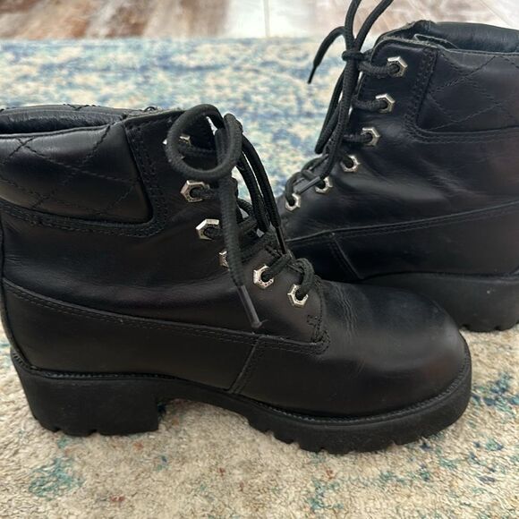 Ladies Harley Davidson Lace Up Leather Boots size 7.5 - Picture 6 of 8